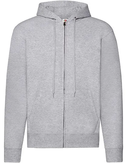 Heren Hoodie Fruit of the loom 62-062-0 Full zip in Hooded sweater Fruit of the loom Full zip heather grey
