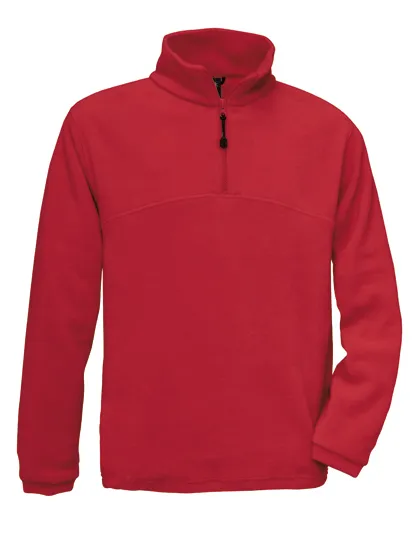 Heren Fleece Sweater B&C Highlander FU704 in Heren Fleece Sweater B&C Highlander FU704 Rood