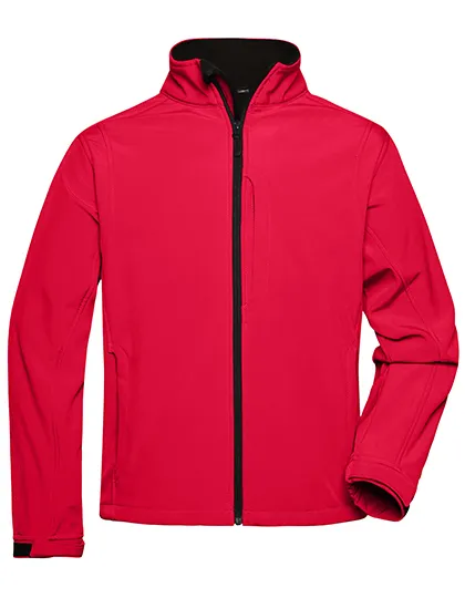 Heren Softshell Jas Daiber JN135 in Heren Softshell Jas Daiber JN135 Rood
