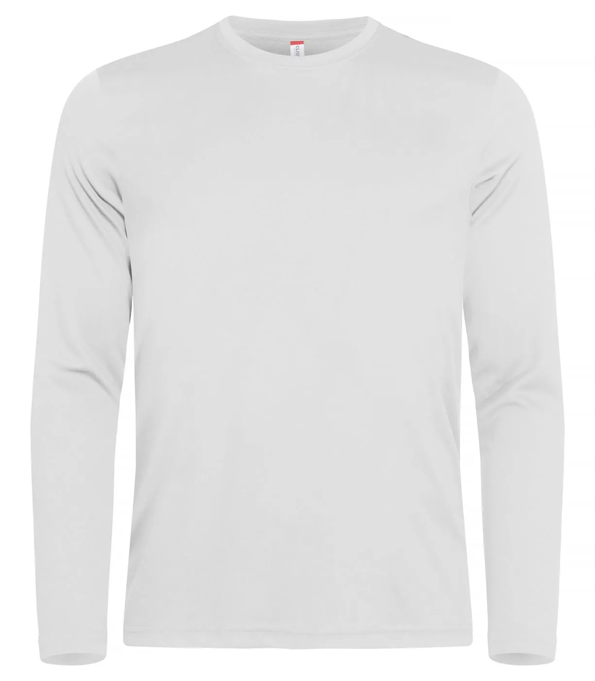 Heren T-shirt lange Mouw Clique Basic 029040 in Heren T-shirt lange Mouw Clique Basic 029040 - Wit