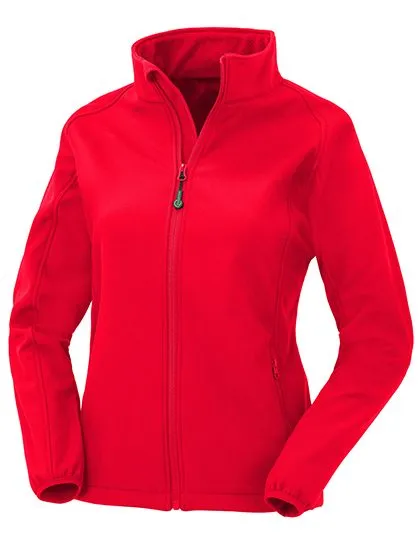 Dames Softshell Jas Result Recycled 2-Layer R901F in Dames Softshell Jas Result Recycled 2-Layer R901F Rood
