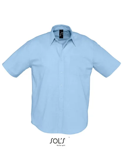 Overhemd korte mouwen Oxford Sol's 16010 in Overhemd korte mouwen Oxford Sols 16010 licht blauw