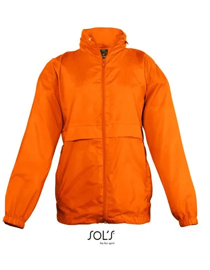 Kinder Windbreaker Sols Surf 32300 in Kinder Windbreaker Sols Surf 32300 oranje