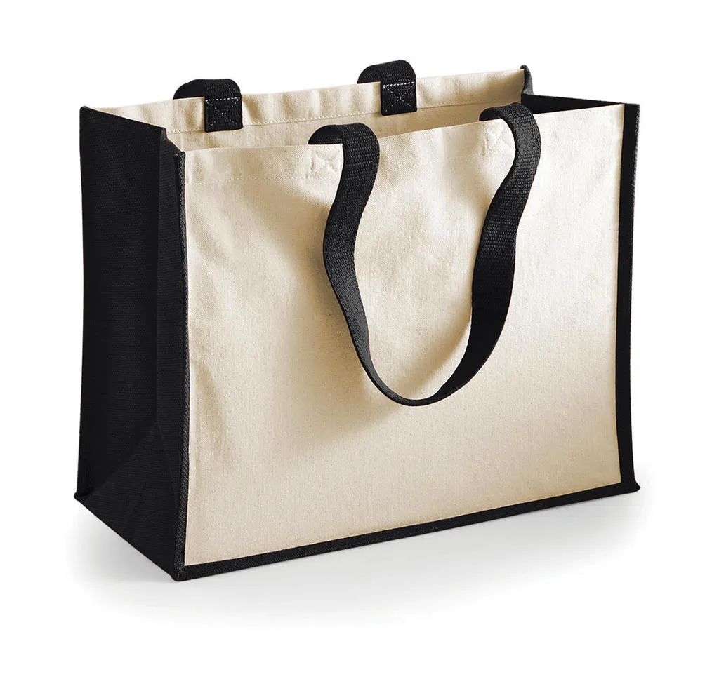 Jute Boodschappentas Westford Mill W422 in Jute Boodschappentas Westford Mill W422 Black