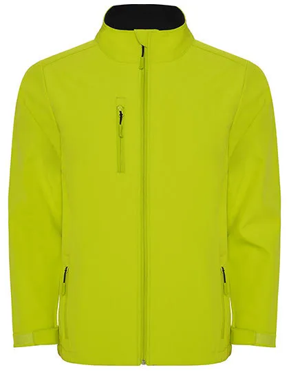 Heren Softshell Jas Nebraska Roly SS6436 in Heren Softshell Jas Nebraska Roly SS6436 Lime Punch
