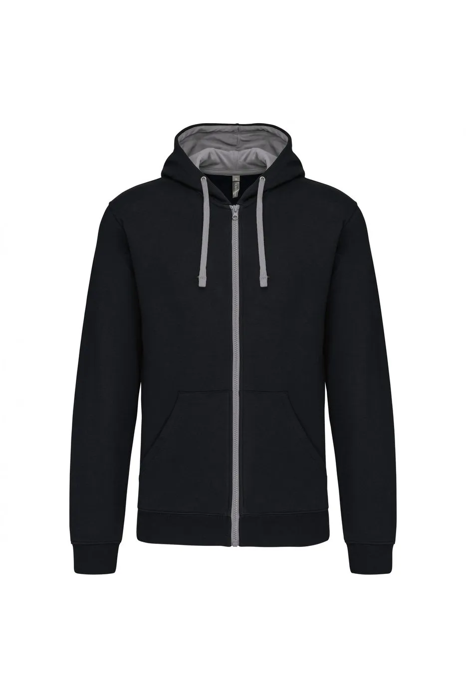 Heren Hoodie met rits Kariban K466 productfoto