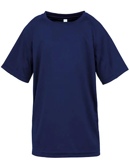 Kinder Sportshirt Spiro Aircool Tee S287J in Kinder Sportshirt Spiro Aircool Tee S287J - Navy