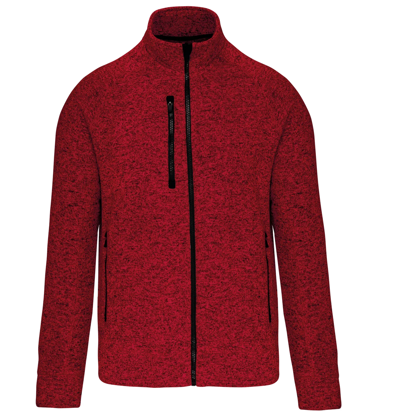 Heren Vest kariban Heather K9106 in RED MELANGE