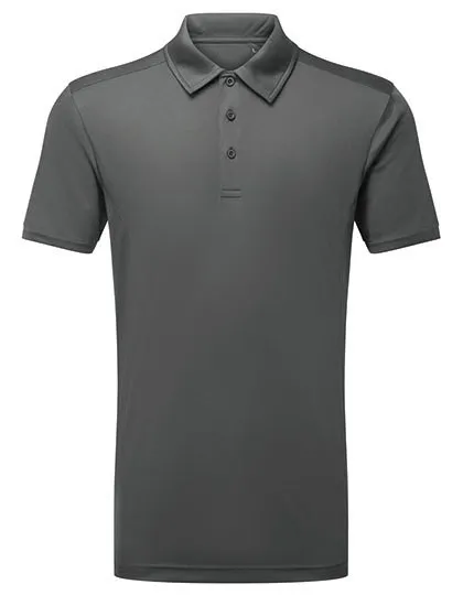 Heren Sport Polo TriDri Panelled scherpe prijzen in Charcoal