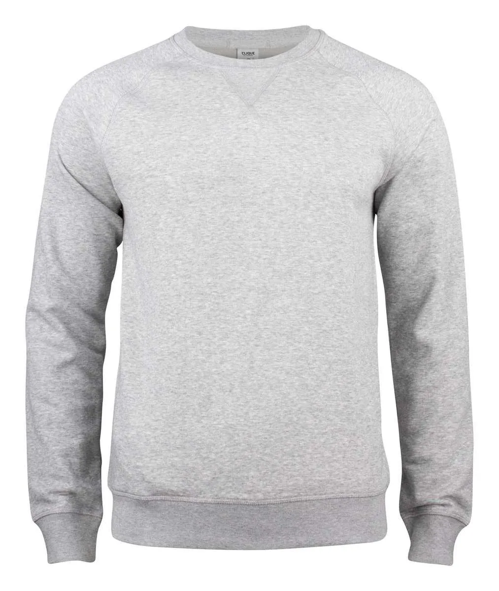 Heren Sweater Clique Premium 021000 in Heren Sweater Clique Premium 021000 Grijs Melange