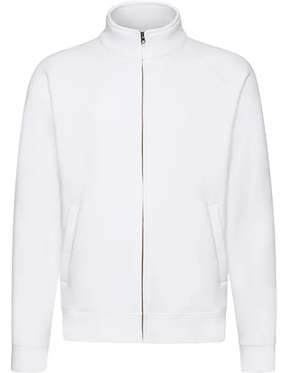 Heren Sweat jacket Fruit of the Loom 62-228-0 in Heren Sweat jacket Fruit of the Loom 62-228-0 Wit