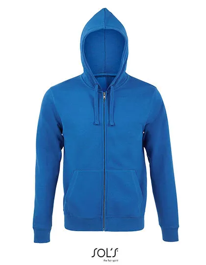 Heren Hooded Sweater Sols Zip Spike 03105 in Heren Hooded Sweater Sols Zip Spike 03105 Royal Blue
