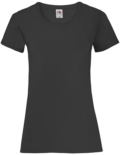 Dames T-shirts fruit of the loom value weight 61-372-0 in Dames T-shirts fruit of the loom value weight 61-372-0 - Black