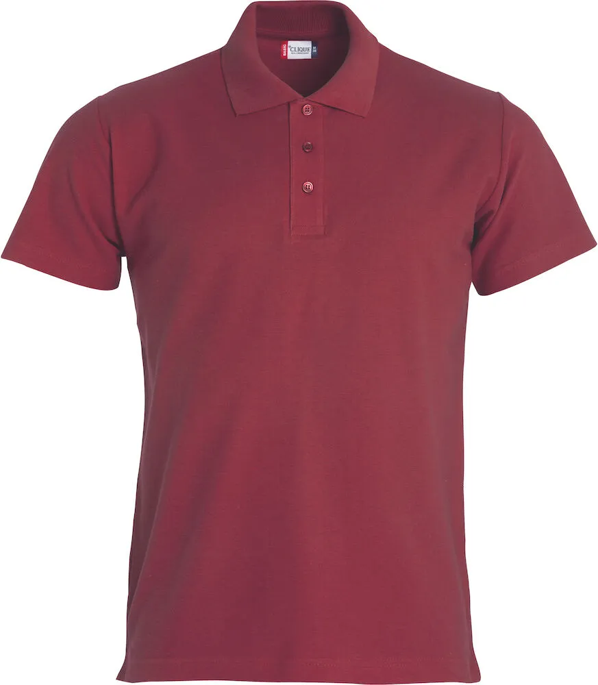 Heren Polo Clique Basic 028230 in Heren Polo Clique Basic 028230 Bordeaux