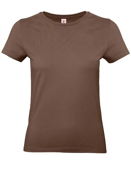 Dames T-shirt B&C E190 TW04T in Dames T-shirt B&C E190 TW04T - Chocolate