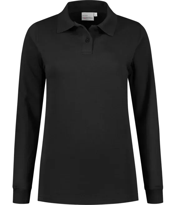 Dames Polosweater Santino Rick in Dames Polosweater Santino Rick zwart