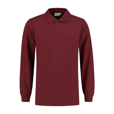 Heren Polo Lange Mouw Santino LEXINGTON in Heren Polo Lange Mouw Santino LEXINGTON Burgundy