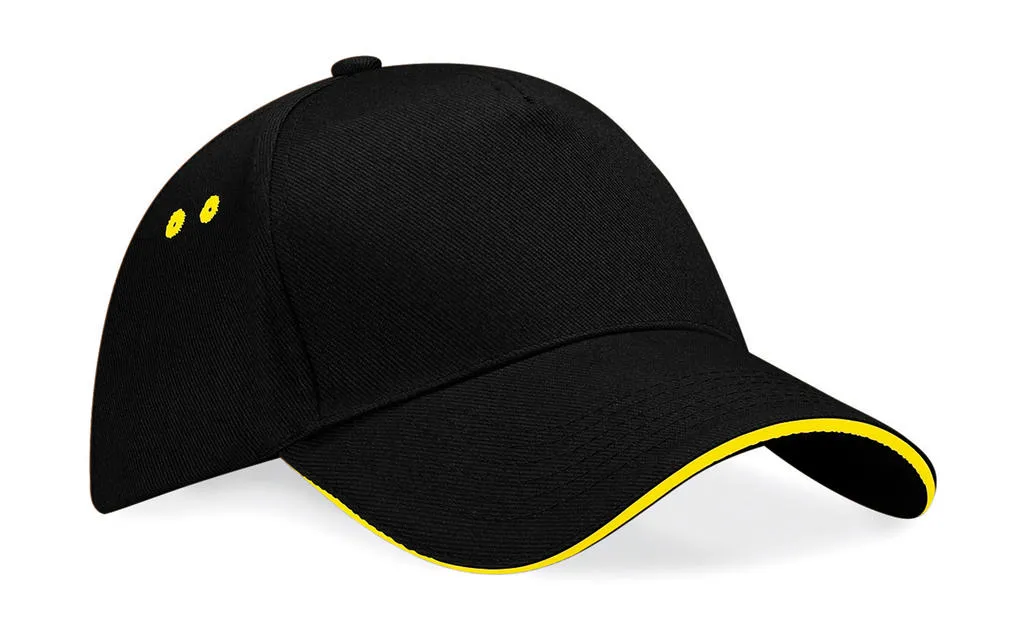 Cap 5 Panel Sandwich Peak B15c in Cap 5 Panel Sandwich Peak B15c - Black/Yellow