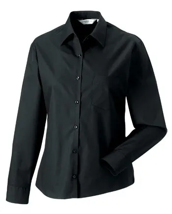 Dames blouse Poplin Russell 936F lange mouw productfoto