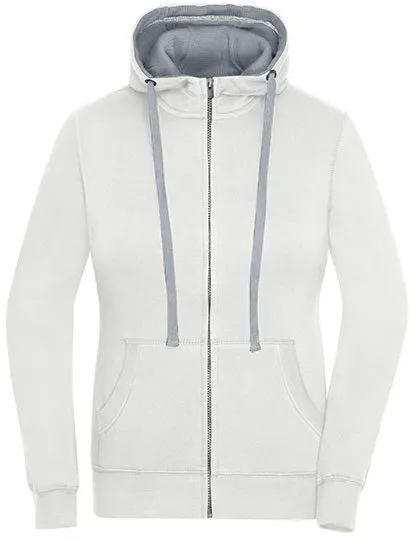 Dames Hooded Sweaters Lifestyle Daiber JN962 in Dames Hooded Sweaters Lifestyle Daiber JN962 - offwhite-Grey heahter