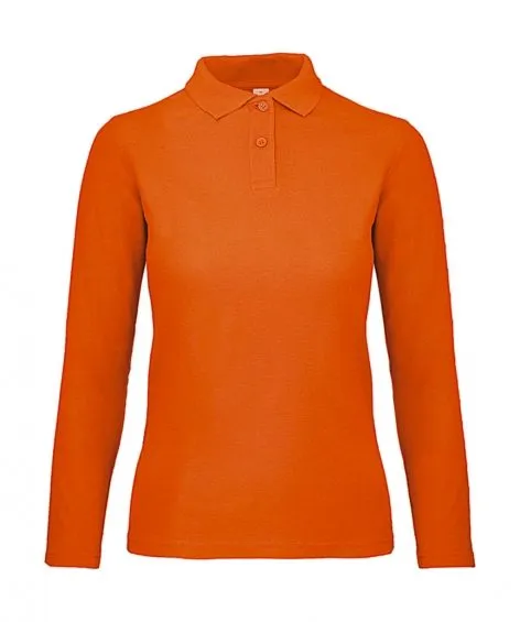 Dames Polo Lange Mouw B&C PWI13 productfoto