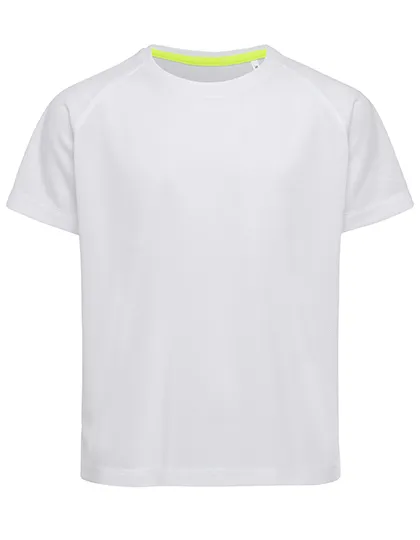 Kinder Sportshirt Stedman ST8570 in Kinder Sportshirt Stedman ST8570 - White
