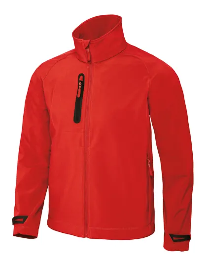 Heren Softshell Jas B&C X-Lite JM951 in Heren Softshell Jas B&C X-Lite JM951 Deep Red