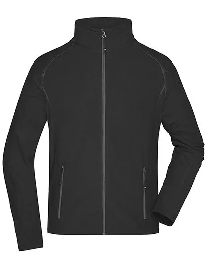 Heren Fleece Vest Daiber JN597 in Heren Fleece Vest Daiber JN597 Zwart-Carbon