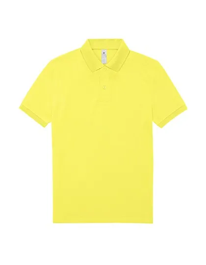 Heren Polo B&C PU424 in Heren Polo B&C PU424 Solar Geel