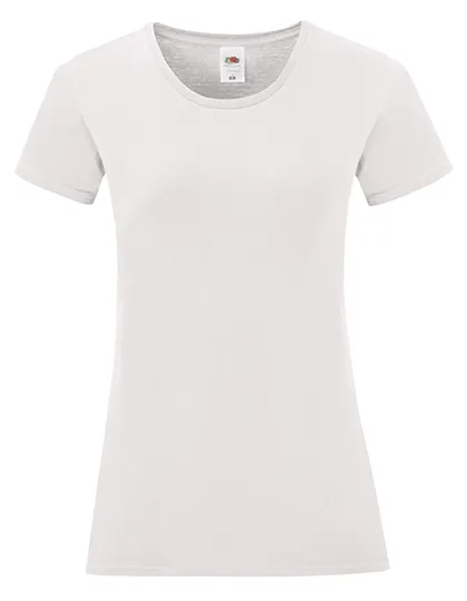 Dames T-shirt Iconic Fruit of the Loom 61-432-0 in Dames T-shirt Iconic Fruit of the Loom 61-432-0 - White