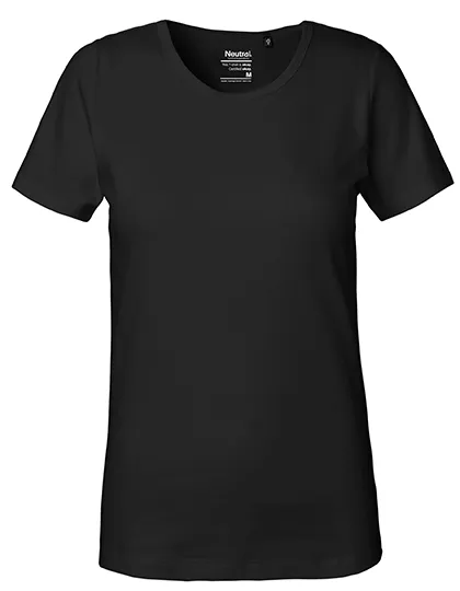 Dames T-shirt Neutral Interlock O81029 in Dames T-shirt Neutral Interlock O81029 - Black