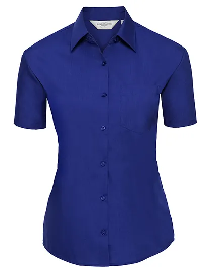 Dames blouse korte mouw Poplin Russell R-935F-0 productfoto