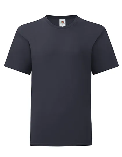Kinder T-shirt Fruit of the Loom 61-023-0 Iconic in Kinder T-shirt Fruit of the Loom 61-023-0 Iconic - Deep Navy