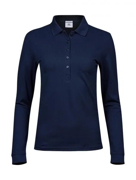 Dames Polo Lange Mouw Stretch Tee Jays 146 productfoto