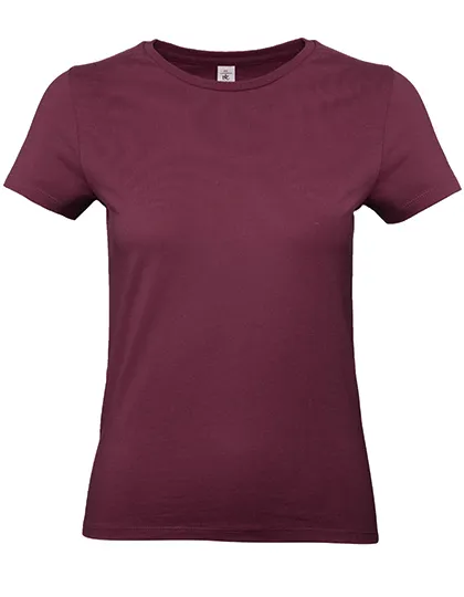 Dames T-shirt B&C E190 TW04T in Dames T-shirt B&C E190 TW04T - Burgundy