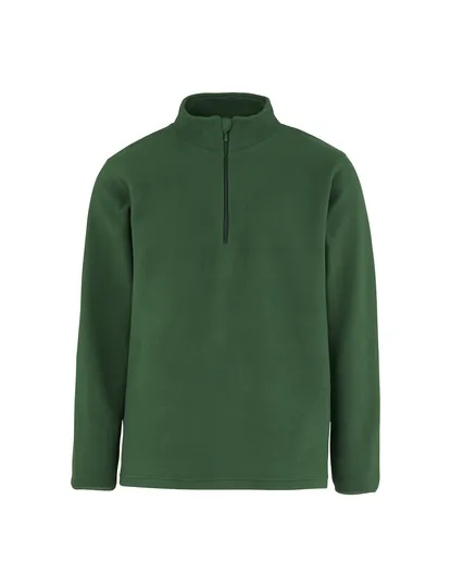 Heren Fleece Sweater Neutral R73603 in Heren Fleece Sweater Neutral R73603 Bottle Green