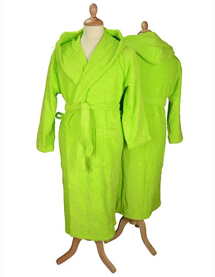 Badjas met Capuchon ARTG 026.50 in Badjas met Capuchon ARTG 026.50 Lime Green