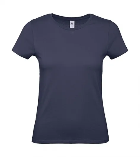 Dames T-shirt B&C E150 TW02T in Dames T-shirt B&C E150 TW02T Navy