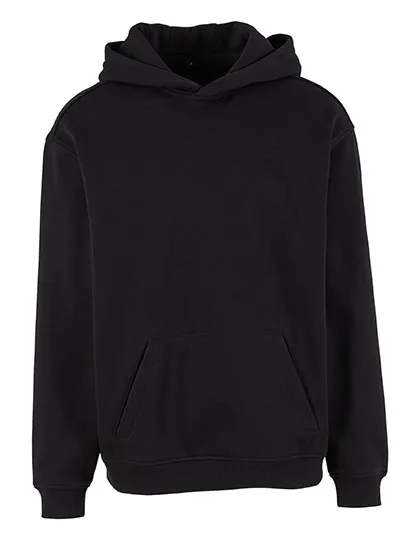 Heren Hooded Sweater Build Your Brand Loose Fit BY410 in Heren Hooded Sweater Build Your Brand Loose Fit BY410 - Black