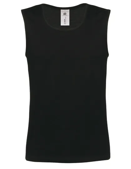 Heren Tanktop B&C TM200 Athletic Move TM200 in Heren Tanktop B&C TM200 Athletic Move TM200 - Black