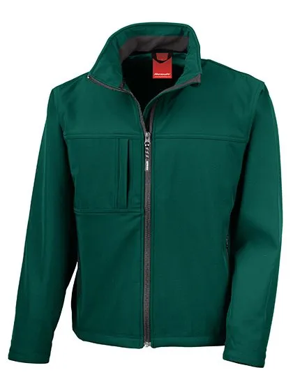 Softshell Heren Jas Result Classic R121M in Softshell Heren Jas Result Classic R121M bottle green