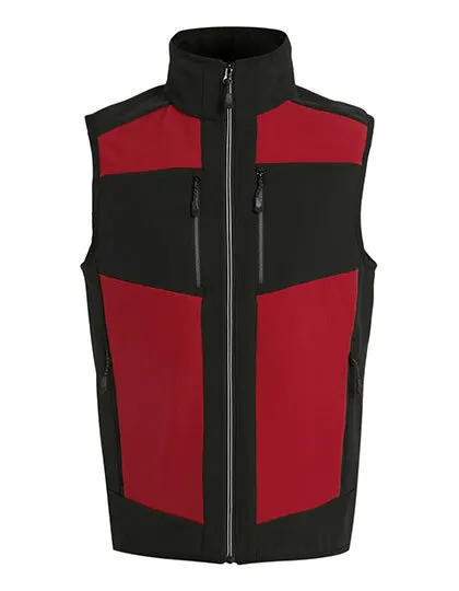 Heren Bodywarmer E-Volve Softshell Regatta TRA907 in Heren Bodywarmer E-Volve Softshell Regatta TRA907 classic red-zwart