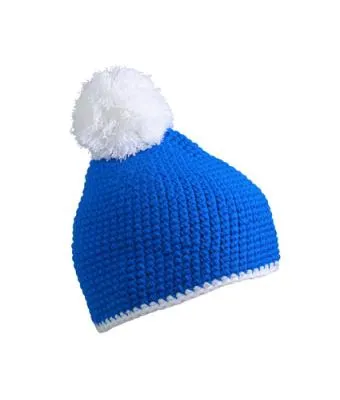 Muts with Contrast Stripe and Pompon MB7964 productfoto