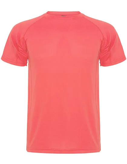 Heren Sportshirt Roly Montecarlo CA0425  in Heren Sportshirt Roly Montecarlo CA0425 Fluor Coral