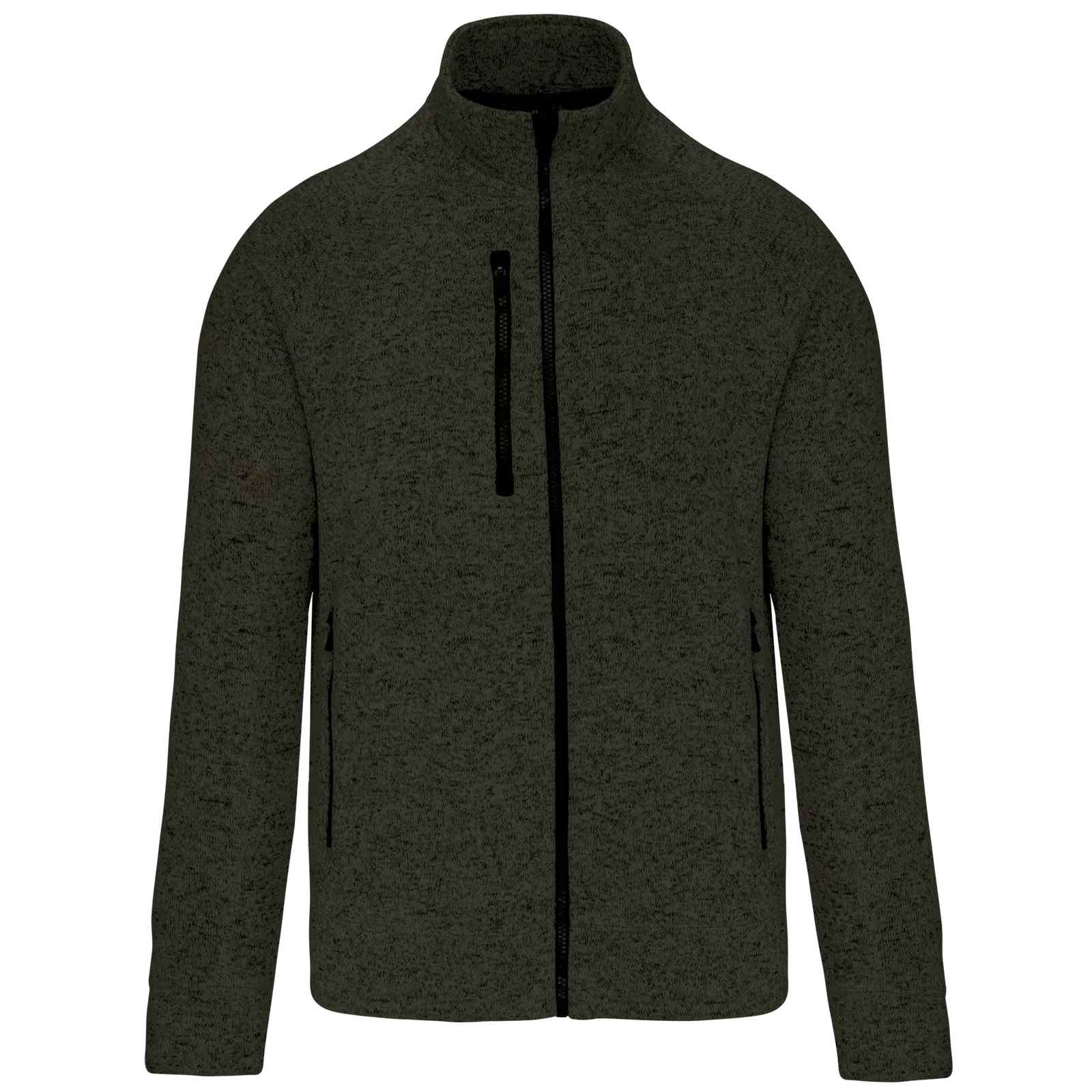 Heren Vest kariban Heather K9106 in DARK KHAKI MELANGE