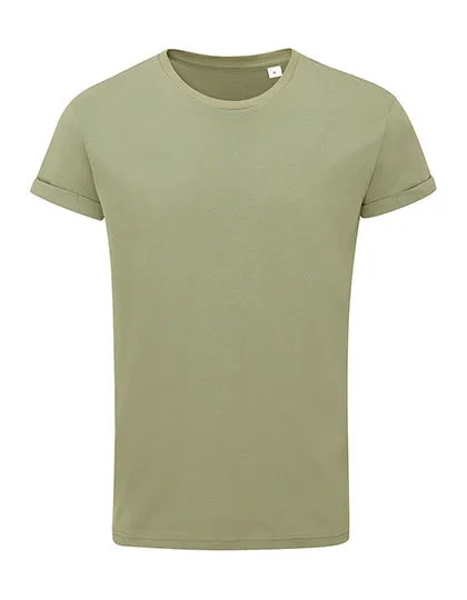 T-shirt Mantis Organic Roll Sleeve T M80 in T-shirt Mantis Organic Roll Sleeve T M80 - Soft Olive