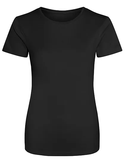 Dames Sportshirt AWDis JC005 in Dames Sportshirt AWDis JC005 - Jet Black