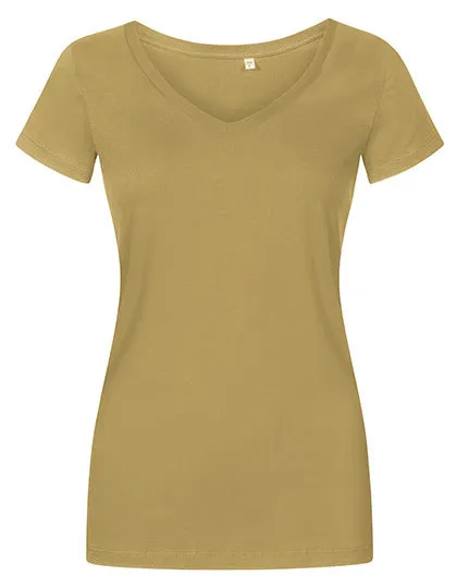 Dames T-shirt Promodoro V-Neck 1525 in Dames T-shirt Promodoro V-Neck 1525 - Olive