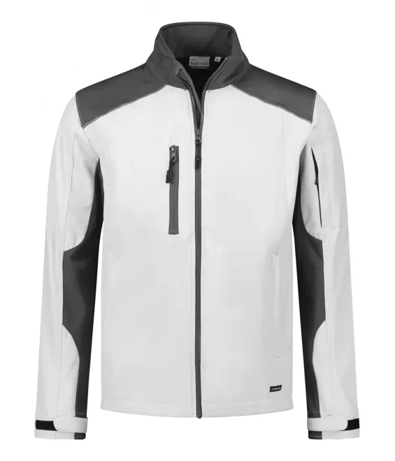 Heren Softshell Jas Santino Tour in Heren Softshell Jas Santino Tour white-graphite