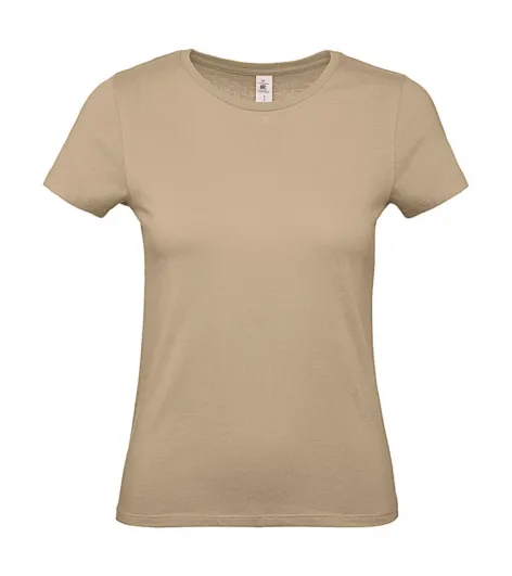 Dames T-shirt B&C E150 TW02T in Dames T-shirt B&C E150 TW02T Sand